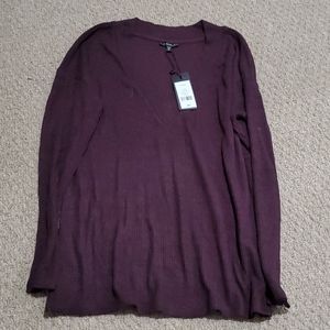 V neck casual sweater